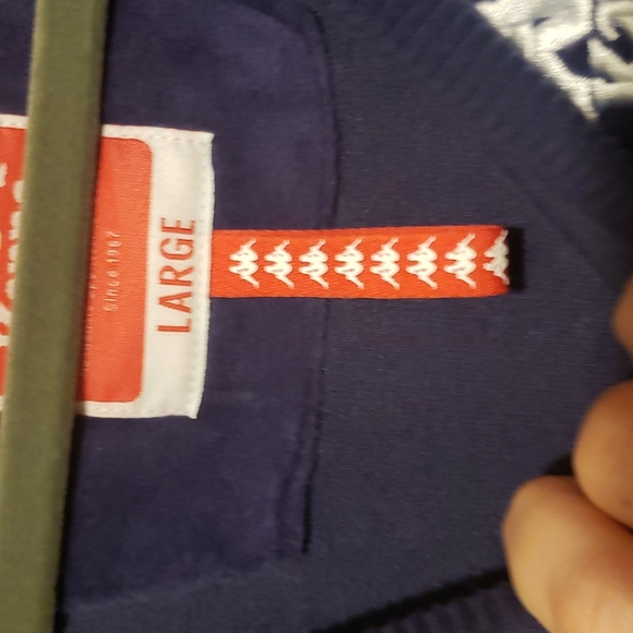 kappa purple velour sweater - Picture 3 of 3